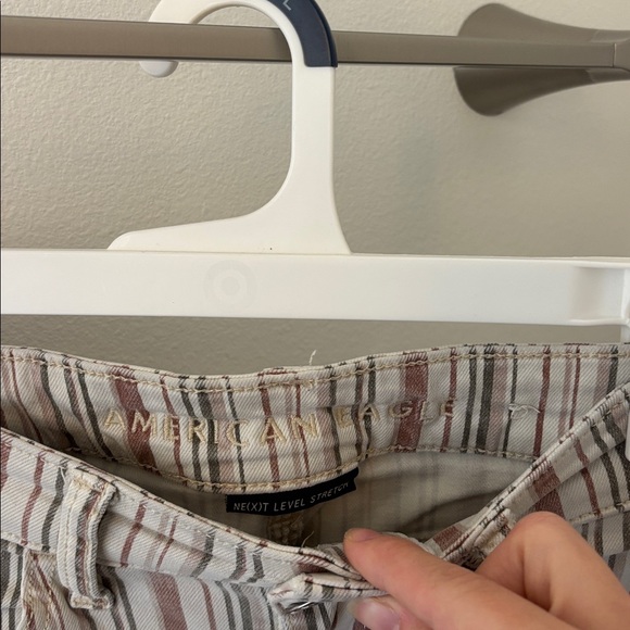 American Eagle High Waisted Striped Jeans - Picture 6 of 11